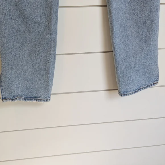 Abercrombie & Fitch 90s Straight High Rise Split-Vent Hem Size 28S / 6S - Picture 10 of 15